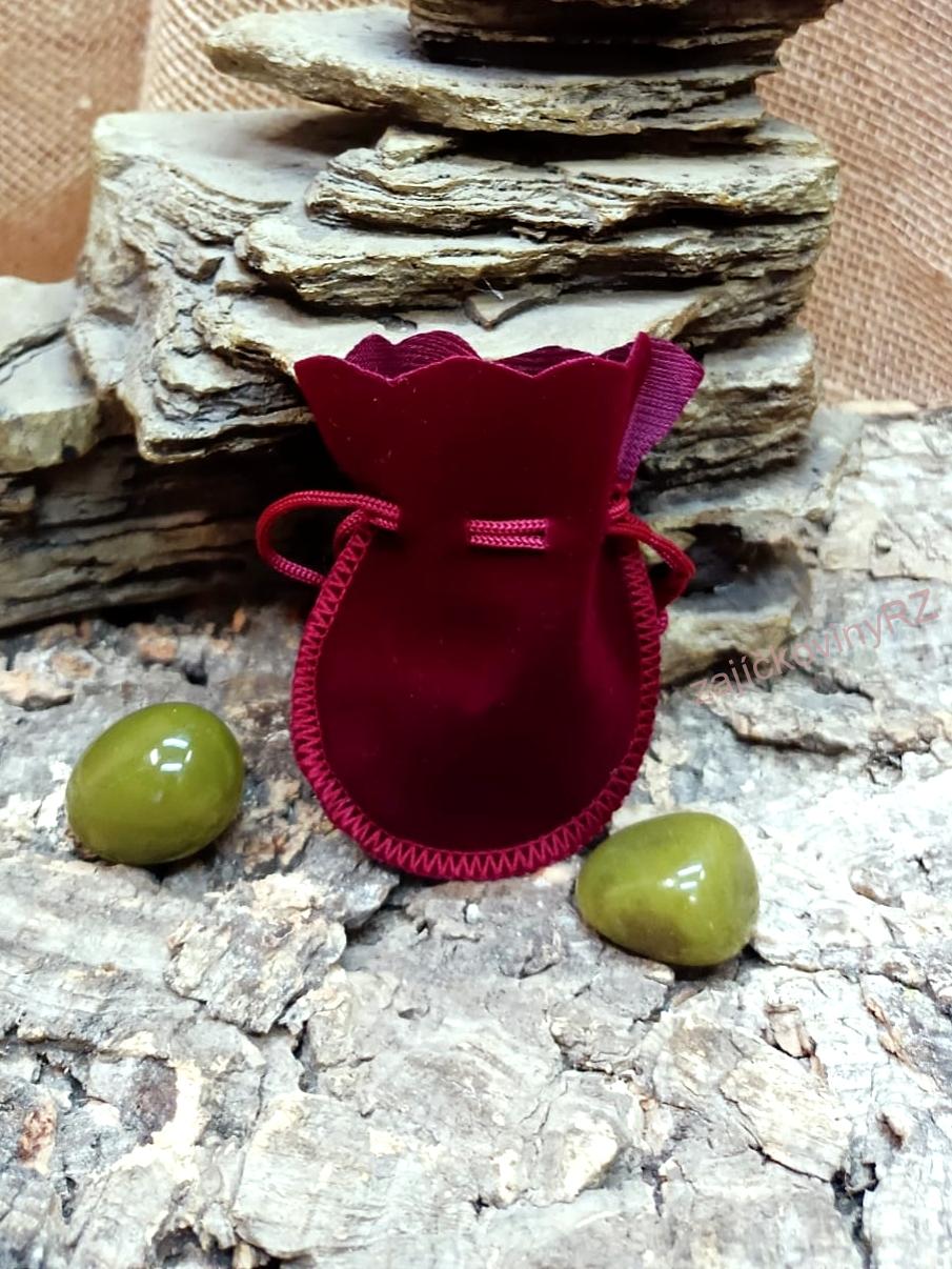 Sametový pytlíček vínový 9x6,5 cm