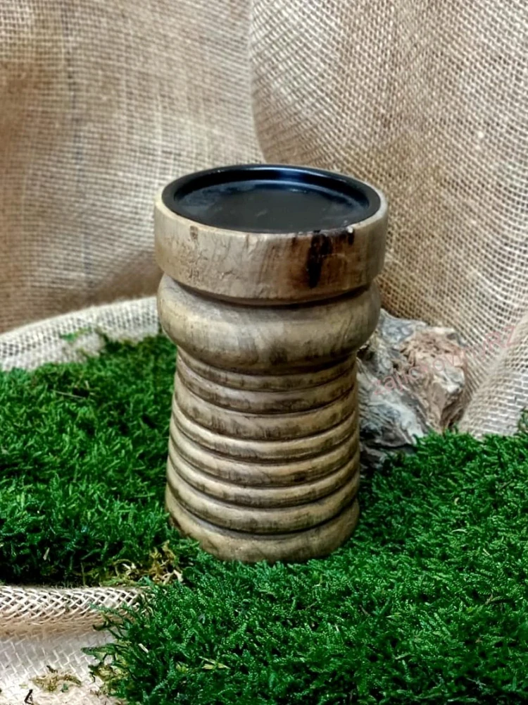 Svícen s vínovou svíčkou, 28 cm