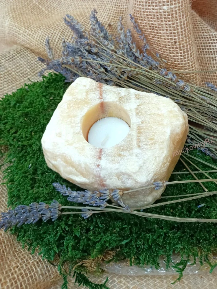 Svícen surový kalcit, cca 1 kg