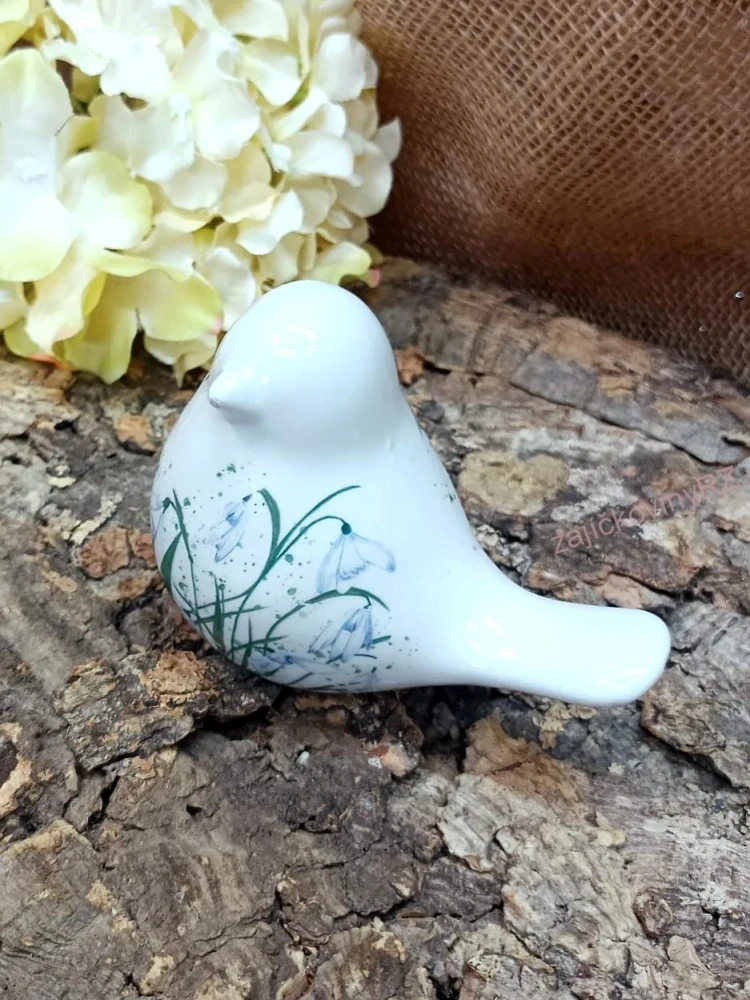 Ptáček keramický, 9 cm