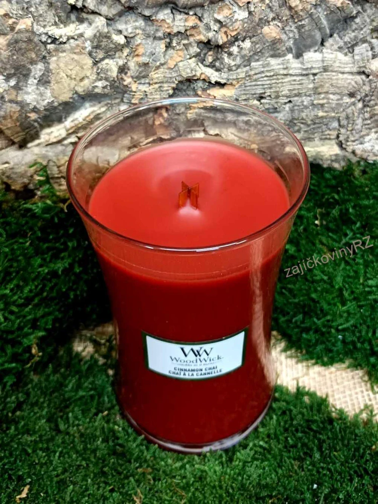 WoodWick svíčka váza velká 609 g Cinnamon Chai