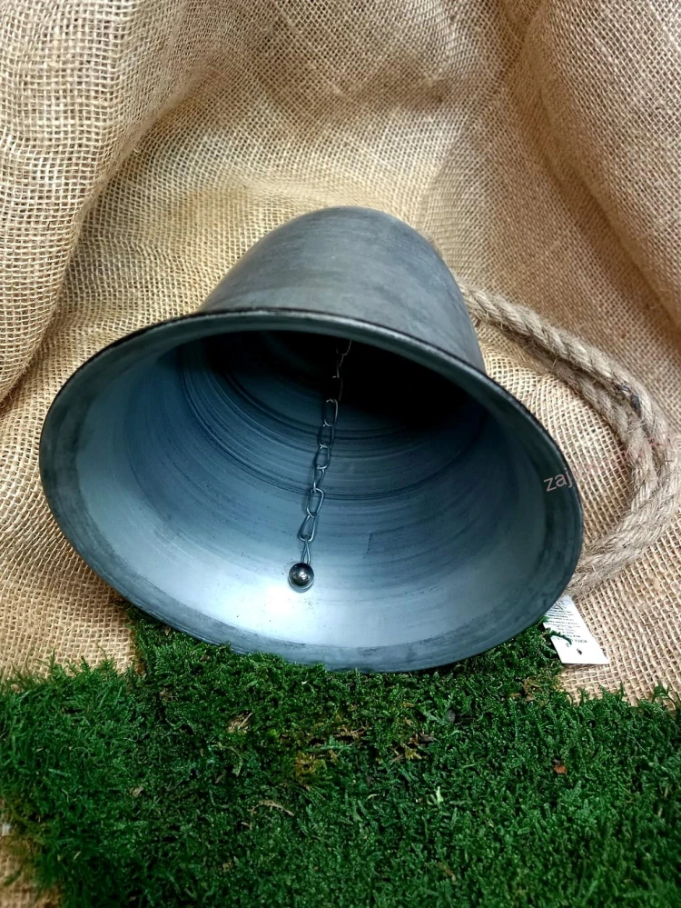 Zvon stříbrný, XXL 24 cm