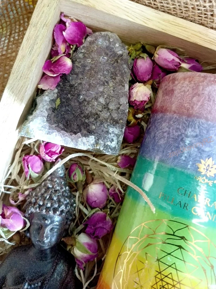 Sada meditační s drúzou ametystu