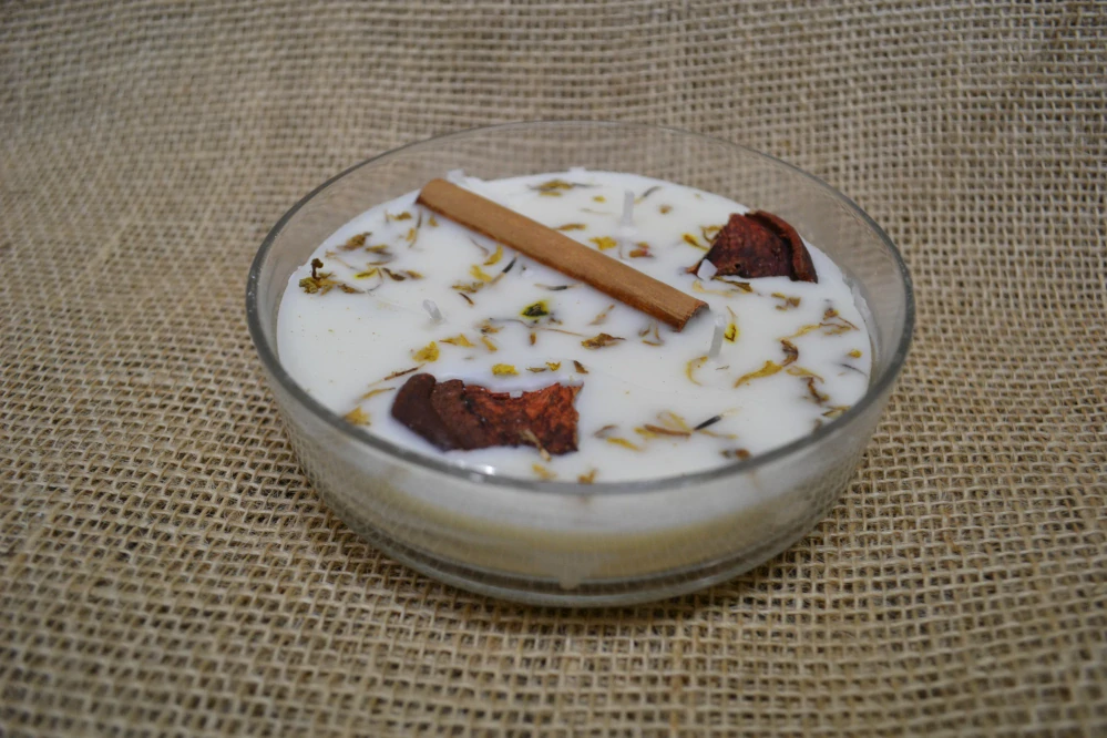 Organická tříknotová svíčka 200g, ve skle, Goji Moro Orange, 200 g