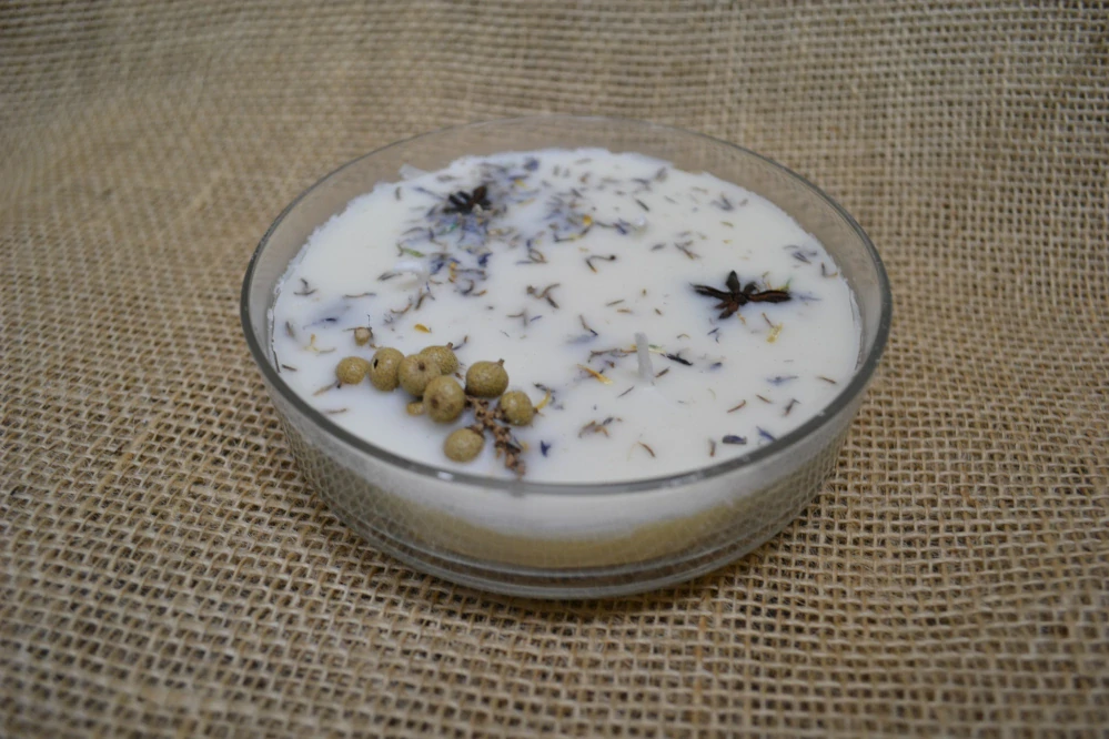 Organická tříknotová svíčka 200g, ve skle, Wild Berry Cassis