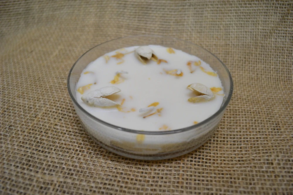 Organická tříknotová svíčka 200g, ve skle, Honeysuckle Jasmine, 200 g