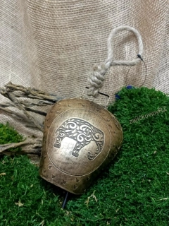 Alpský zvonec zlatý, 14 cm, plechový