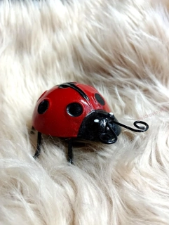 Kovová beruška malá, 11 cm