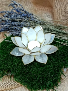 Svícen lotosový květ, 13,5 cm