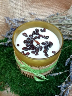 Vonná svíčka s minerály, GRANÁT, velká, 400g