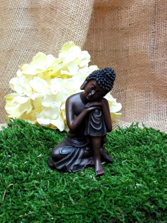 Buddha hnědý, 10 cm