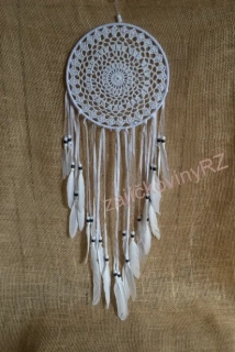 Lapač snů bílý, 60 cm