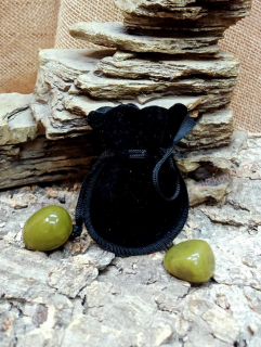 Sametový pytlíček černý 9x6,5 cm