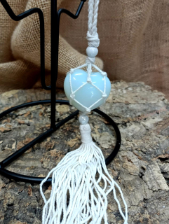 Macramé dekorace srdíčko, 32 cm