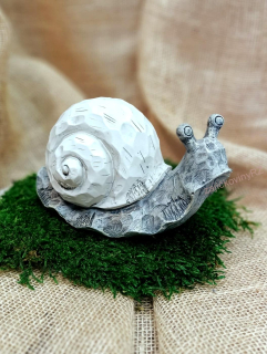 Šnek bílý, 19 cm