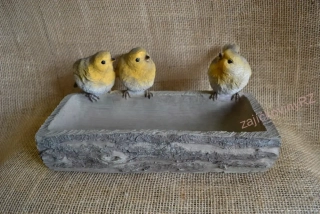 Pítko dekorativní s ptáčky, 28 cm