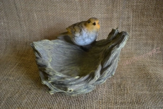 Pítko dekorativní s ptáčkem, 19 cm