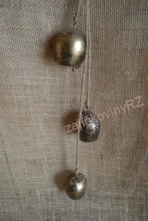 Zvonečky zlaté, velikost zvonečku 7 cm