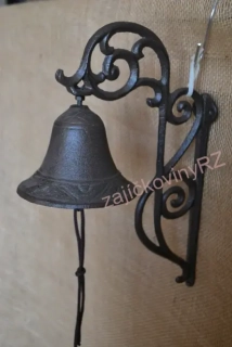 Litinový zvon hnědý, XL 32 cm