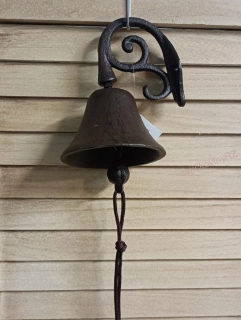 Litinový zvon hnědý, 17 cm