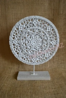Mandala dekorace, dřevo, 33,5 cm