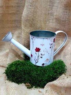 Konvička plechová dekorativní, 15 cm