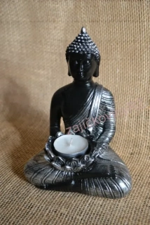 Buddha střední, polyresin, 18 cm