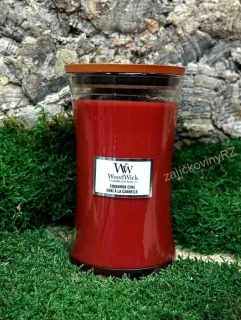 WoodWick svíčka váza velká 609 g Cinnamon Chai