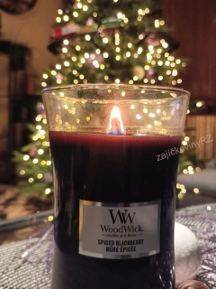 WoodWick  svíčka váza velká 609 g Spiced Blackberry