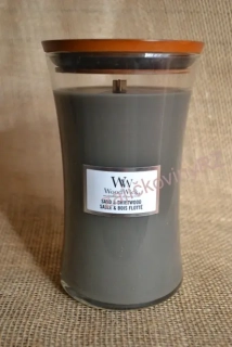 WoodWick  svíčka váza velká 609 g Sand & Driftwood