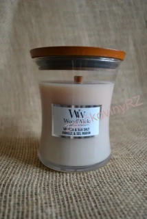WoodWick svíčka váza střední 275 g Vanilla & Sea Salt