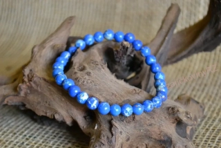 Náramek z minerálních kuliček, sodalit, průměr kuličky 6 mm