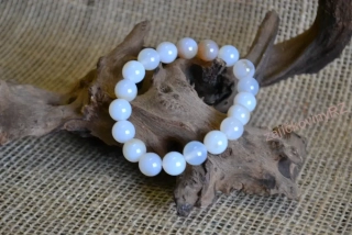 Náramek z minerálních kuliček, achát, průměr kuličky 10 mm