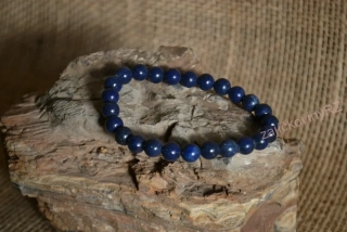 Náramek z minerálních kuliček, lapis lazuli, průměr kuličky 8 mm