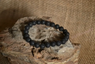 Náramek lávový, průměr kuličky 8 mm