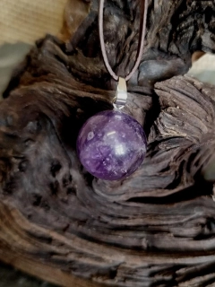 Přívěsek kulička ametyst, 1,5 cm