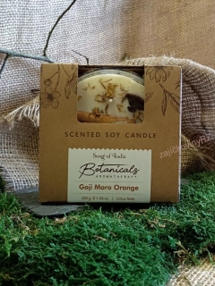 Organická tříknotová svíčka 200g, ve skle, Goji Moro Orange, 200 g