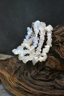 Náramky ze zlomků sada 3 ks s opalitem