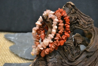 Náramky ze zlomků sada 3 ks s avanturínem slunečním