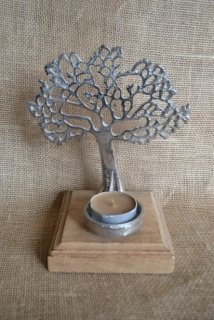 Strom života se stojánkem na svíčku, 26 cm