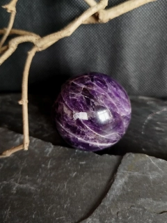 Koule ametyst, průměr cca 5 cm