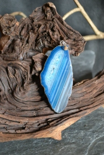 Přívěsek achát, 6,5x2,5 cm