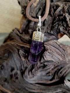 Přívěsek ametyst krystal, 2,5 cm