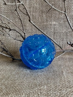 JK ANIMALS míček s otvory na drobné granulky, modrý