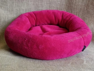 O'lala pets pelech Amélie plyš kulatý 50 cm, růžovočervený