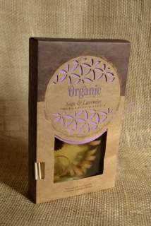 Organický difuzér 150 ml s tyčinkami, Sage & Lavender