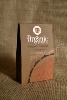 Organický tající vosk v mincích Flower of life, 40 g, Orange