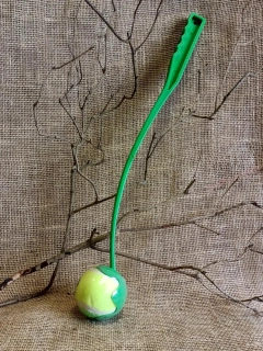 Házedlo s tenisovým míčkem, zelené, 53 cm