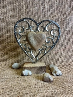Srdce na podstavci, 17 cm