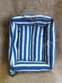 HPF pelech Makaron M 62 cm modrý proužek